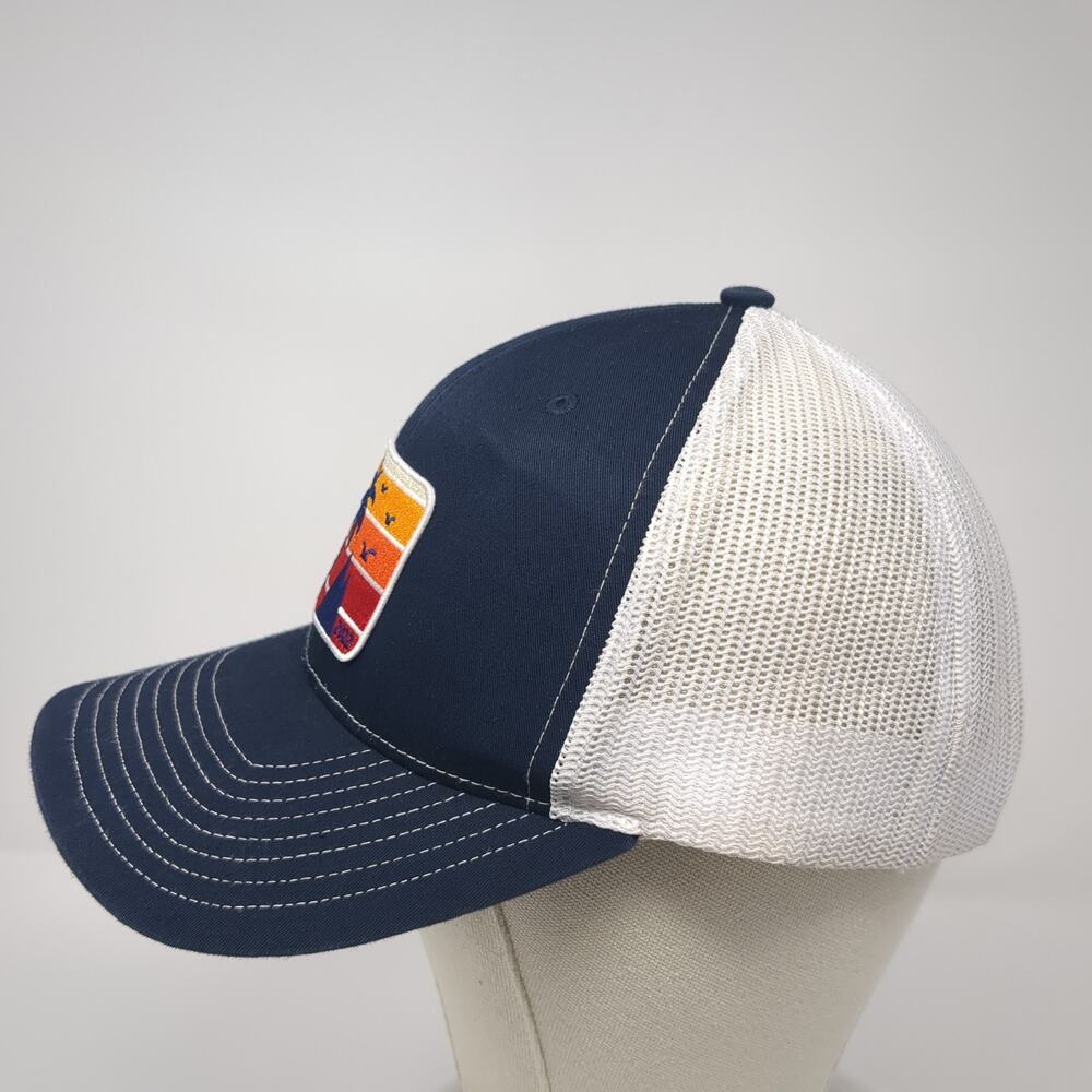 Sunset Palm Tree Patch Snapback Mesh Back Trucker… - image 4